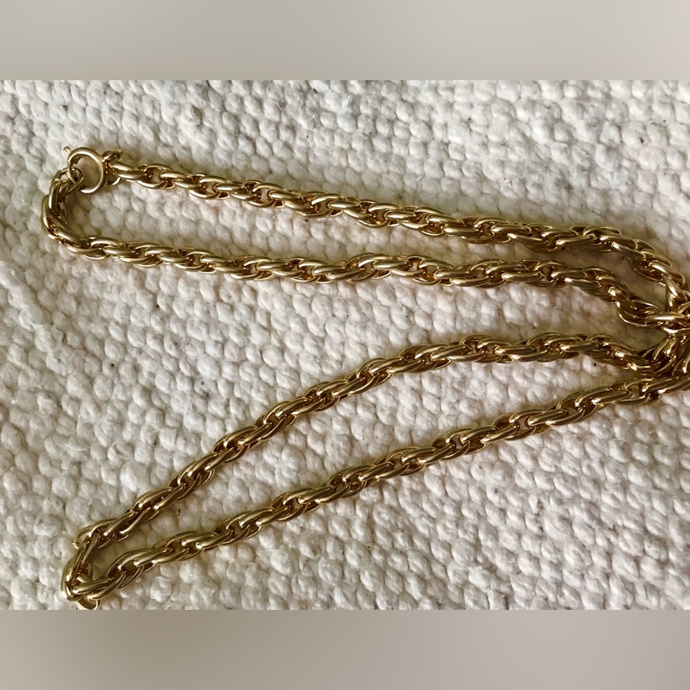 Elegant Gold Chain Necklace 22” Long